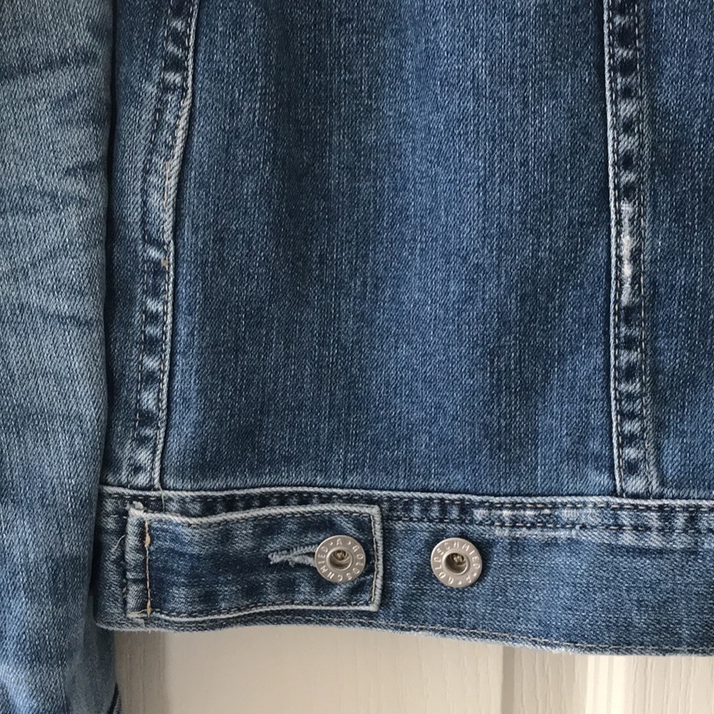 AG Distressed Denim Jacket - Size XS - Picture 6 of 11